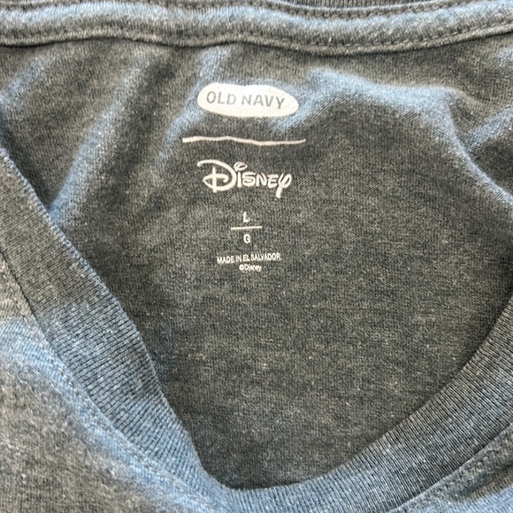 Old Navy x Disney Take Care Earth Day Gray T-Shirt - Picture 3 of 4